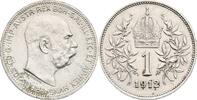 Kaisertum Österreich 1 Krone Kaiser Franz Joseph I. 1848-1916 -