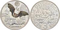 Österreich, 2. Republik 3 Euro Fledermaus Farbdruck -