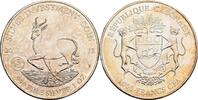 Gabun 1000 Francs (1 Oz) 65 Jahre Springbock als Motiv von Silbermünzen -