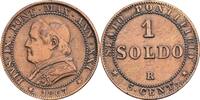 Italien-Kirchenstaat Vatikan 1 Soldo Papst Pius IX.1846-1870 -