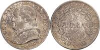 Italien-Kirchenstaat Vatikan 1 Lira Papst Pius IX.1846-1870 -