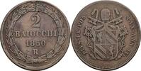 Italien-Kirchenstaat Vatikan 2 Baiocchi Papst Pius IX.1846-1870 -