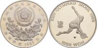 Südkorea 1000 Won Olympische Sommerspiele Seoul 1988/Tennisspieler -