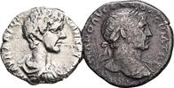 ROM, Kaiserzeit Lot 2 Stück Denare Caracalla 198-217 / Traianus 98-117 -