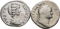 ROM, Kaiserzeit Lot 2 Stück Denare Vespasianus 69-79 / Julia Domna 217, Frau des Septimius Severus -