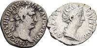 ROM, Kaiserzeit Lot 2 Stück Denare Traianus 98-117 / Faustina I., Frau des Antoninus Pius +141 -