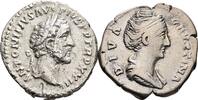 ROM, Kaiserzeit Lot 2 Stück Denare Antoninus Pius 138-161 / Faustina I., Frau des Antoninus Pius +141 -