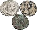 ROM, Kaiserzeit Lot Denare, Antoninian Caracalla 198-217 / Severus Alexander 222-235 / Tetricus I. 271-274 -