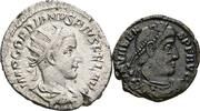 ROM, Kaiserzeit Lot 2 Stück Münzen (1x Antoninian + 1x Bronze) Gordianus III. Pius 238-244 / Valens 364-378 -