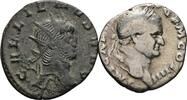 ROM, Kaiserzeit Lot 2 Stück Münzen (1x Denar+1x Antoninian) Vespasianus 69-79 / Gallienus 259-268 -