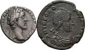 ROM Lot 2 Stk. Denar, Bronze Antoninus Pius 138-161, Theodosius I. 379-395 VF