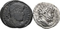 Lot Denar, Kleinbronze  ROM, Kaiserzeit Septimius Severus 193-211 / Valentinianus I. 364-375 s bis ss-