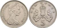 Großbritannien 5 New Pence Queen Elizabeth II. -