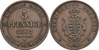 Sachsen 5 Pfennige Johann 1854-1873 -