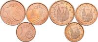Spanien 1+2+5 Cent -