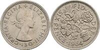 Großbritannien 6 Pence Queen Elizabeth II. -
