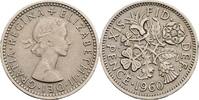 Großbritannien 6 Pence Queen Elizabeth II. -
