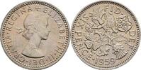 Großbritannien 6 Pence Queen Elizabeth II. -