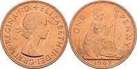 Großbritannien 1 Penny 1967 Queen Elizabeth II. vz 2,50 EUR  plus 10,00 EUR verzending
