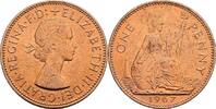 Großbritannien 1 Penny 1967 Queen Elizabeth II. vz 2,50 EUR  plus 10,00 EUR verzending