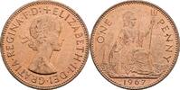 Großbritannien 1 Penny 1967 Queen Elizabeth II. vz 2,50 EUR  plus 10,00 EUR verzending