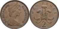 Großbritannien 2 New Pence Queen Elizabeth II. -