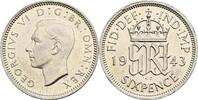 Großbritannien 6 Pence George VI. -