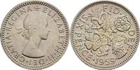 Großbritannien 6 Pence Queen Elizabeth II. -