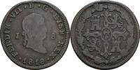Spanien, Ferdinand VII. 1808-1833 8 Maravedis -