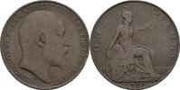 Großbritannien 1 Penny 1908 VF