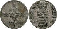 Sachsen, Johann 1854-1873 2 Neugroschen -