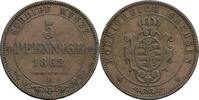 Sachsen, Johann 1854-1873 5 Pfennige -