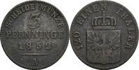 Preußen, Friedrich Wilhelm IV. 1840-1861 3 Pfennige -