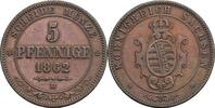 Sachsen, Johann 1854-1873 5 Pfennige -