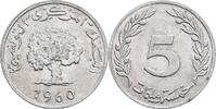 Tunesien 5 Millimes 1960 ss 2,50 EUR  plus 10,00 EUR verzending