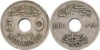 Ägypten 5 Milliemes 1917 ss 2,50 EUR  plus 10,00 EUR verzending