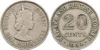 Malaya und Britisch Borneo 20 Cents -