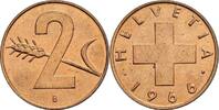 Schweiz 2 Rappen 1966 B ss/vz 2,50 EUR  plus 10,00 EUR verzending