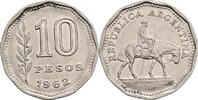 Argentinien 10 Pesos 1962 ss+ 2,50 EUR  plus 10,00 EUR verzending