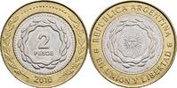 Argentinien 2 Pesos 2010 vz 2,50 EUR  plus 10,00 EUR verzending