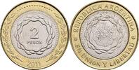 Argentinien 2 Pesos 2011 ss 2,50 EUR  plus 10,00 EUR verzending