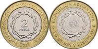 Argentinien 2 Pesos 2011 vz 2,50 EUR  plus 10,00 EUR verzending