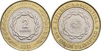 Argentinien 2 Pesos 2011 vz 2,50 EUR  plus 10,00 EUR verzending