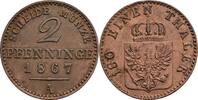 Preussen, Wilhelm I. 1861-1888 2 Pfennige -