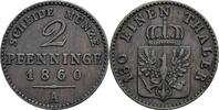 Preussen, Friedrich Wilhelm IV. 1840-1861 2 Pfennige -