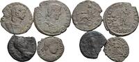 ROM Lot 4 Stück spätrömische Bronzemünzen -