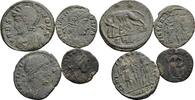 ROM Lot 4 Stück spätrömische Bronzemünzen -
