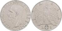 Italien, Victor Emanuel III. 1900-1946 1 Lira -
