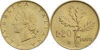 Italien 20 Lire 1980 ss+ 2,50 EUR  plus 10,00 EUR verzending