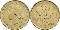 Italien 20 Lire 1981 ss 2,50 EUR  plus 10,00 EUR verzending